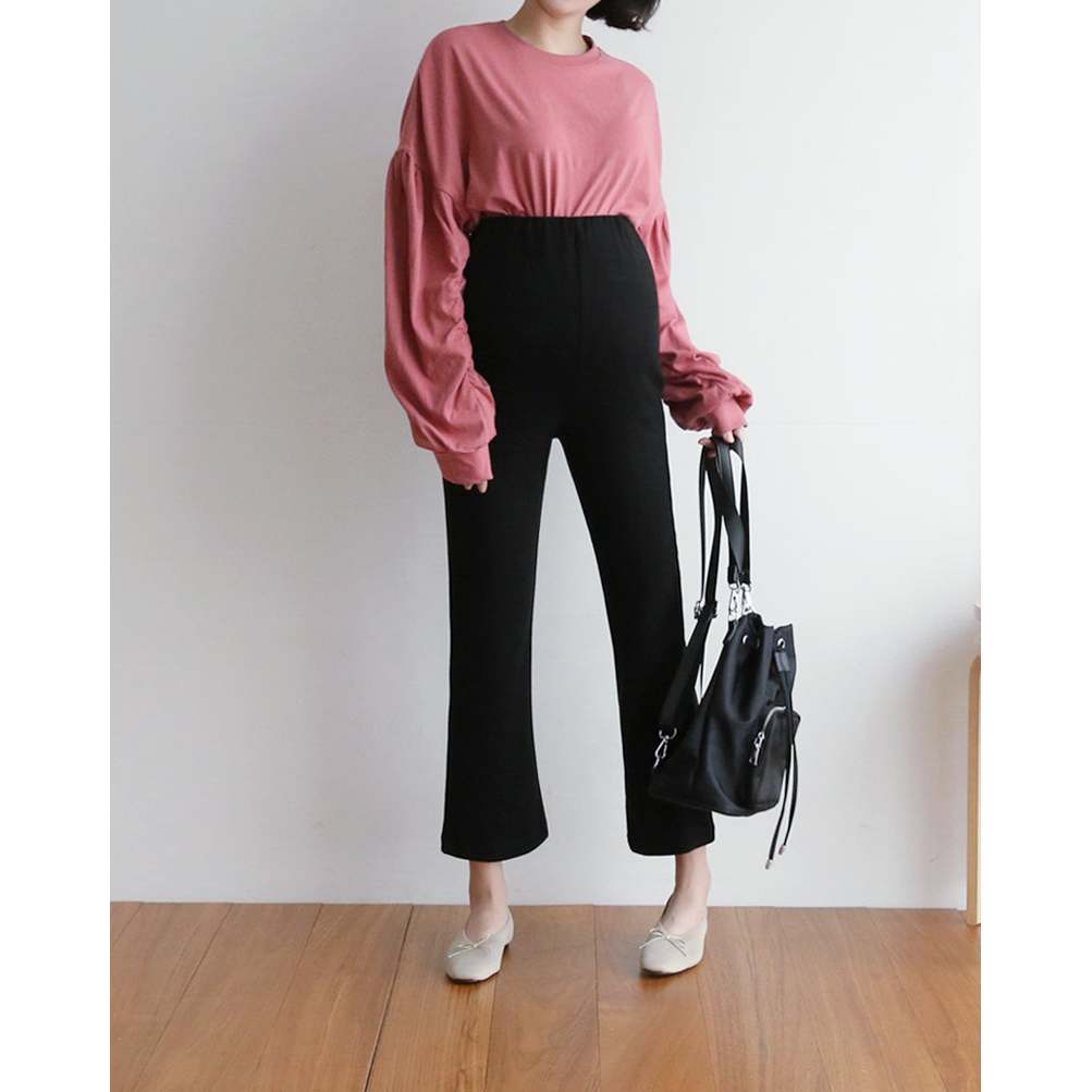 熱賣高腰彈性修身孕婦褲（Bootcut/Straight