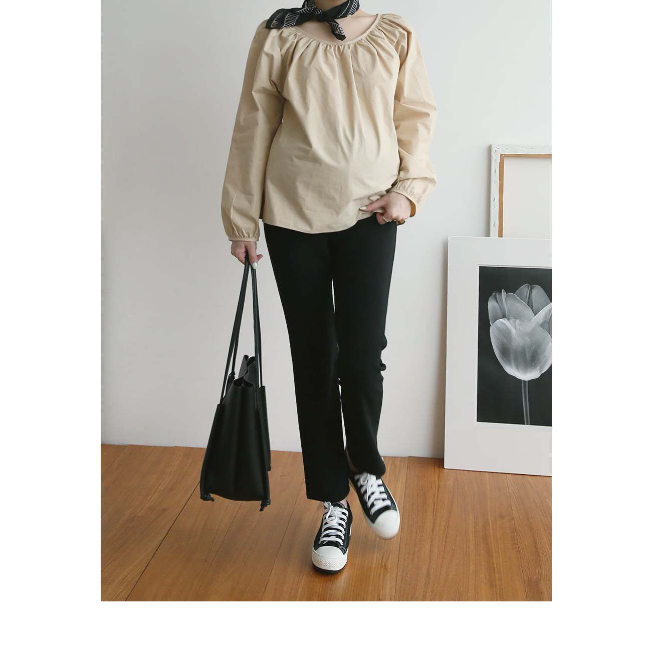 熱賣高腰彈性修身孕婦褲（Bootcut/Straight
